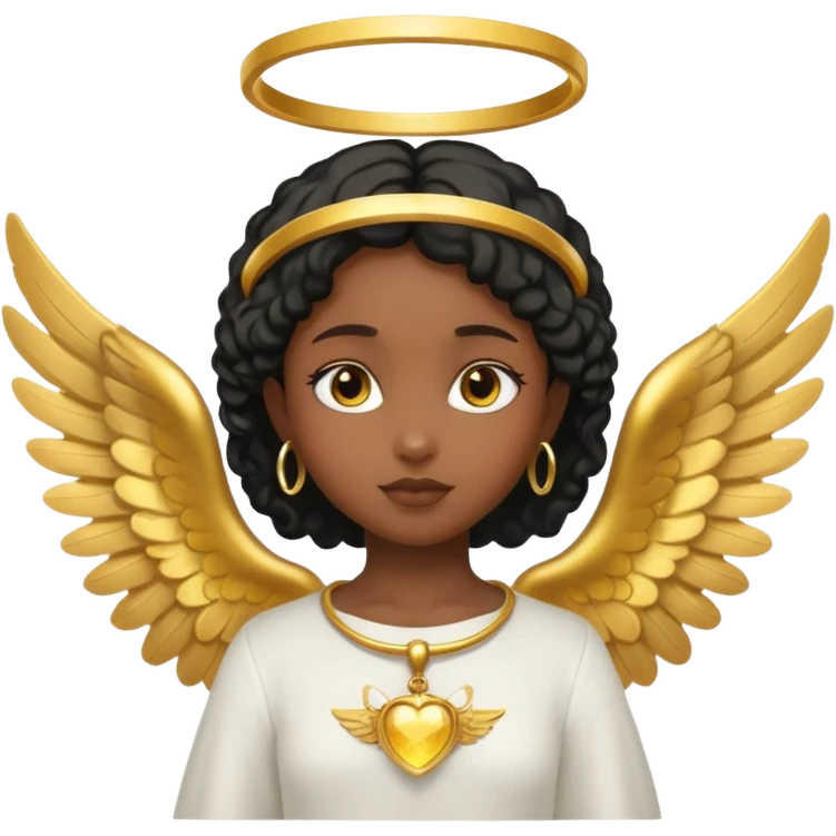 Black girl Angel emoji