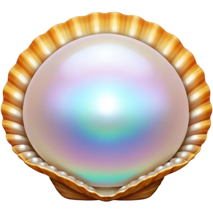 pearls in shells, rotate emoji