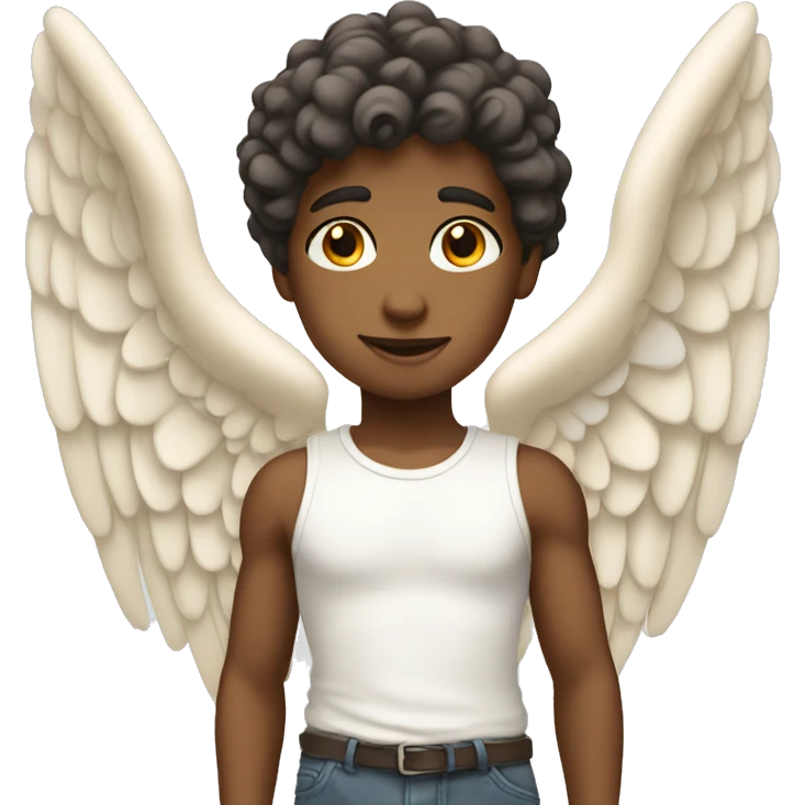 Youthful angel emoji