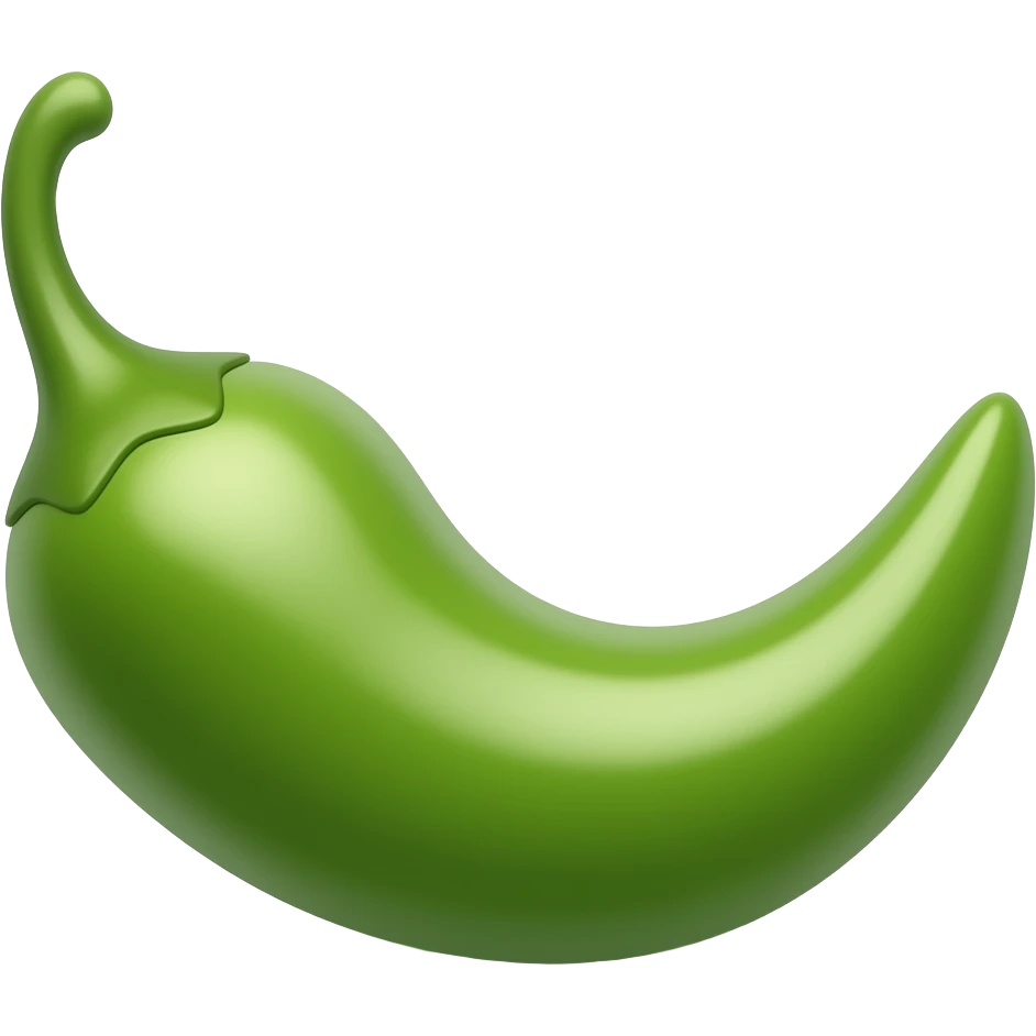 Green chilli emoji