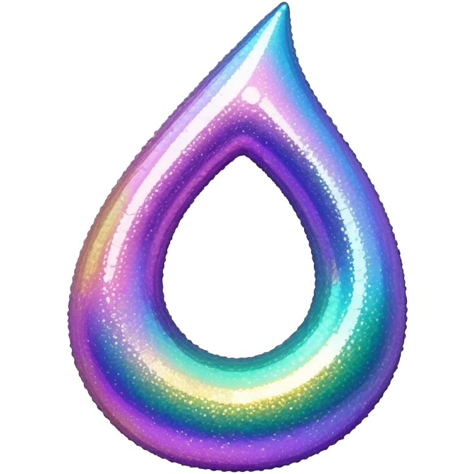 Iridescent big giant glistening glossy sparkly shiny glittery scenic thing emoji