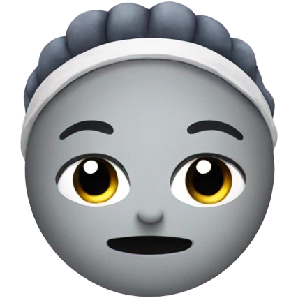 Moon with headband emoji