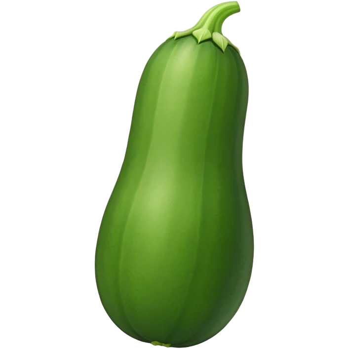 green squash looking like a cucumber emoji