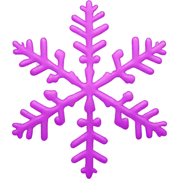 pink snowflake emoji