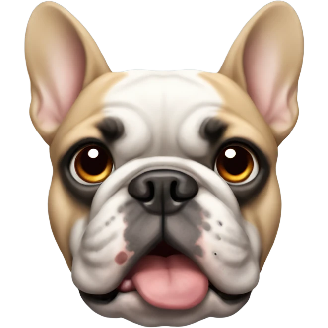 Angry French bulldog emoji