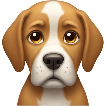 Sad dog emoji