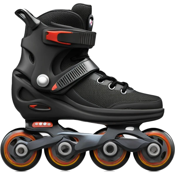 a black rollerblade inline skate, the model called "TWISTER XT" emoji