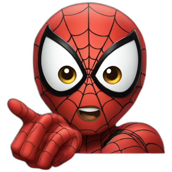spiderman pointing at you emoji