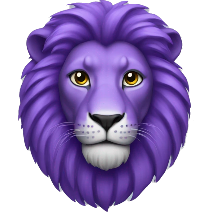 Purple lion emoji
