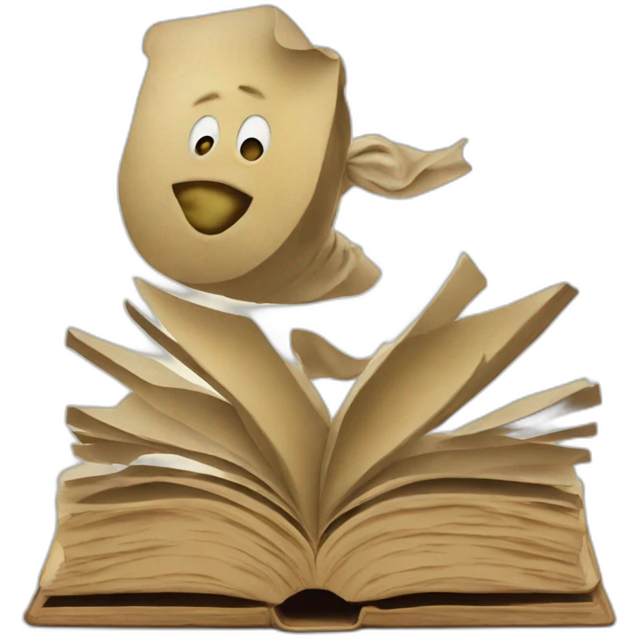 a book celebrating a glorious victory emoji