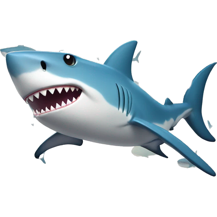 Shark wearing bikini emoji