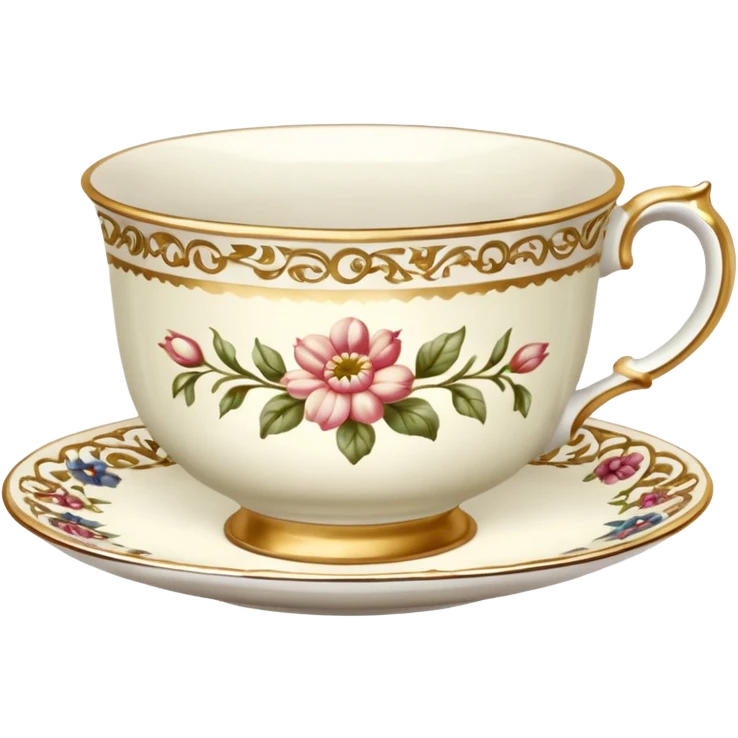antique floral teacup emoji