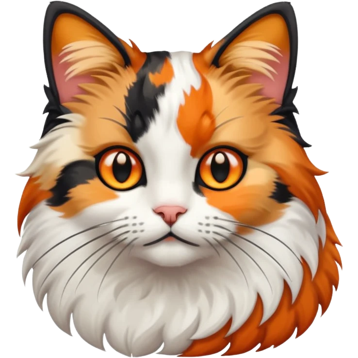 GATA TRES COLORES PELUDITA emoji