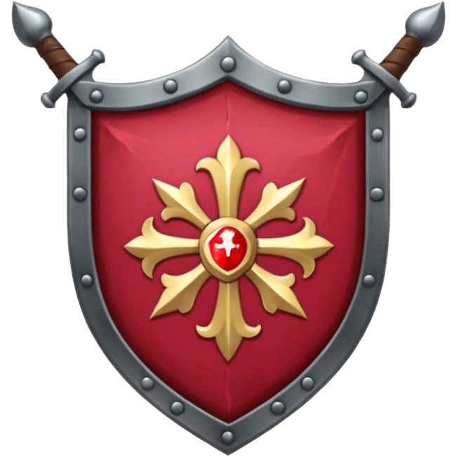 brasão sangrando medieval rosa de sangue vermelha emoji