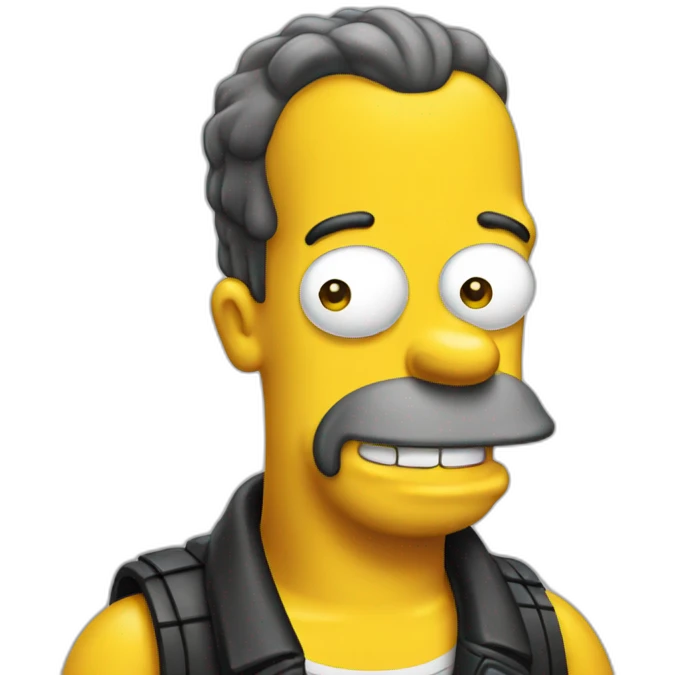 Homer Simpson hair CUT emoji