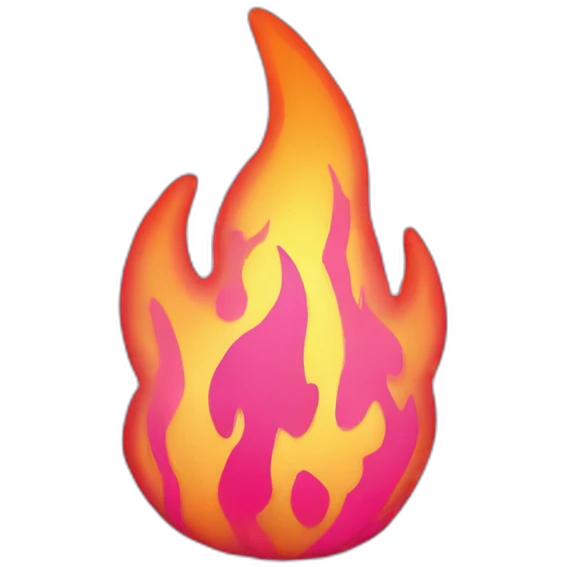 All pink fire emoji