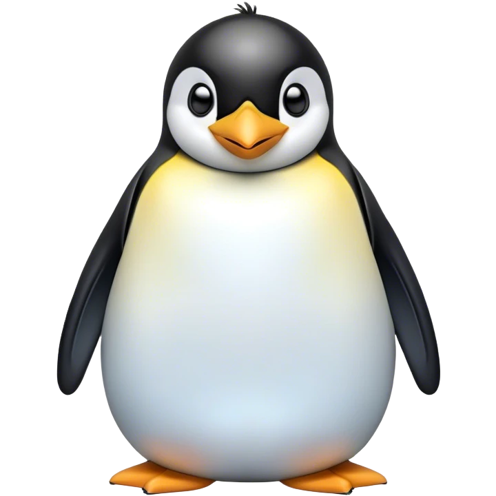 Cinematic Comical Emperor Penguin Portrait Emoji, Head tilted dramatically with an exaggeratedly shocked expression, featuring sleek, polished plumage with wide, comically expressive eyes filled with exaggerated disbelief, Simplified yet hilariously expressive features, highly detailed, glowing with a slightly sassy polar glow, high shine, dramatic yet playful, stylized with an air of cheeky arctic attitude, soft glowing outline, capturing the essence of a meme-worthy penguin that appears ready to side-eye its way into viral internet fame instantly! emoji