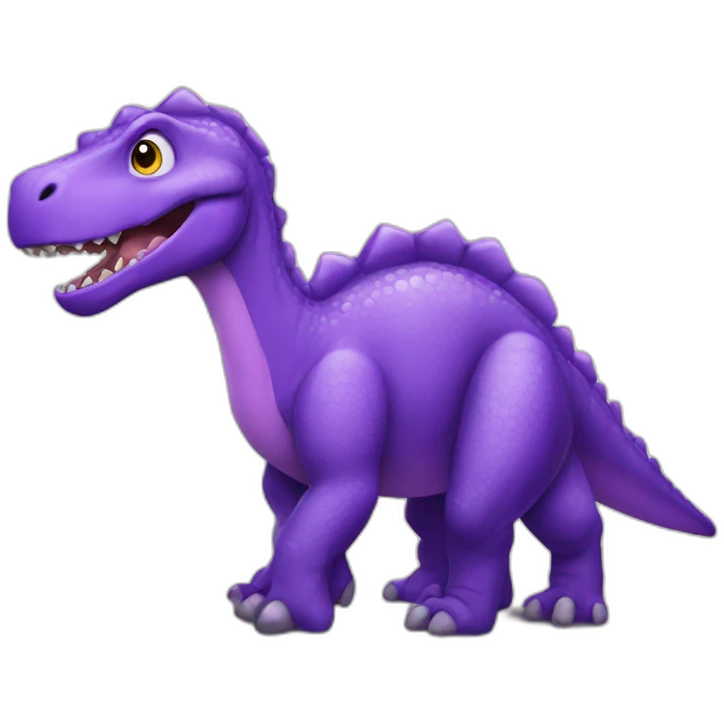 big purple dinosaur emoji
