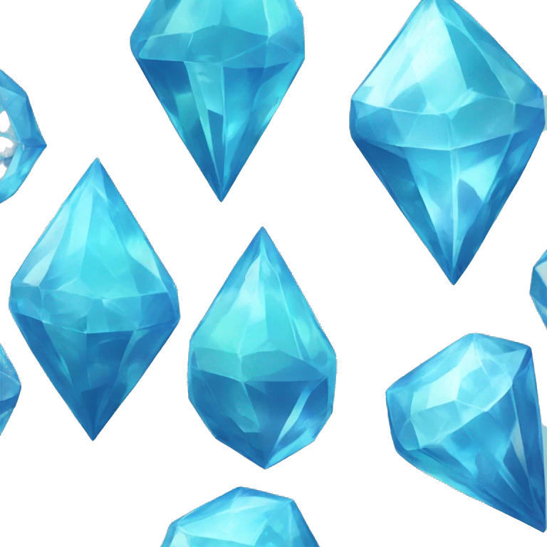 Sims iceblue plumbob crystal  emoji