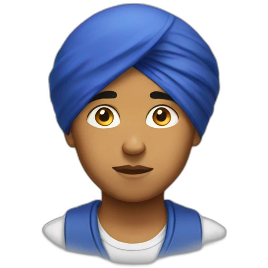 sikh boy thinking emoji