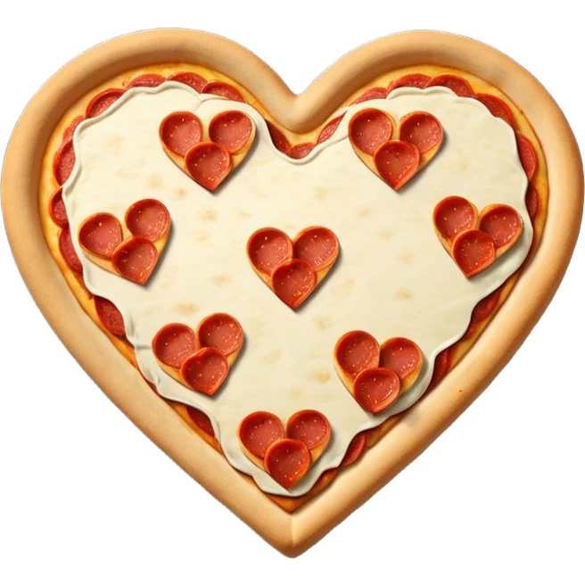 Heart shaped pizza  emoji