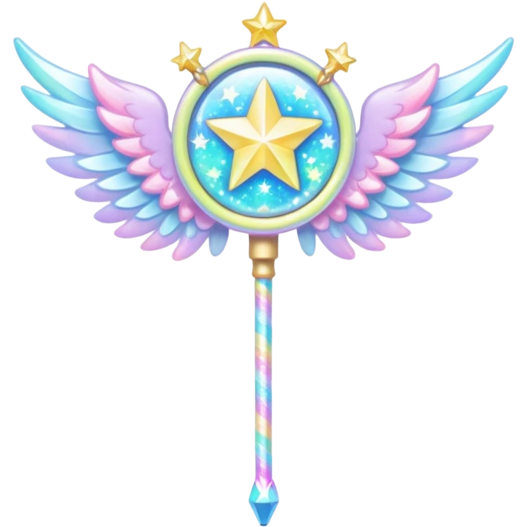 Kawaii decora cutecore starlight staff with wings emoji