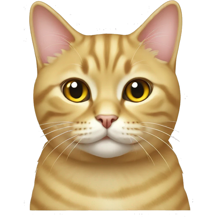 British cat gold shinshilla emoji