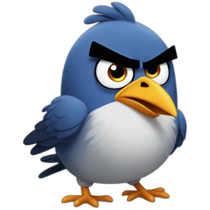 Angry bird emoji