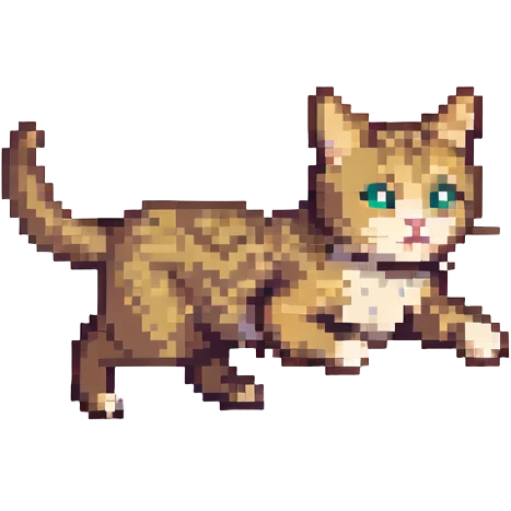 cat running sprite emoji