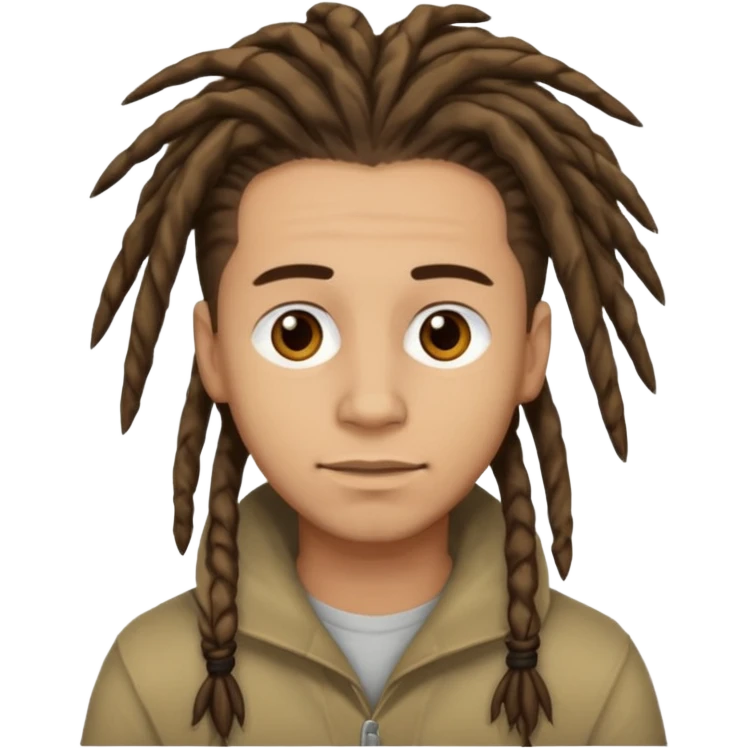 man light skin with dread hair emoji