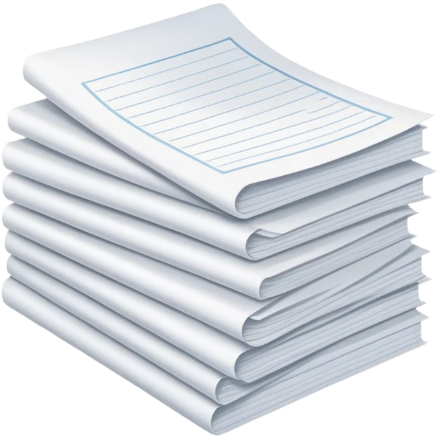 small stack of papers emoji