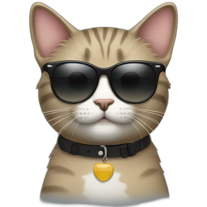 Cat with sunglasses emoji