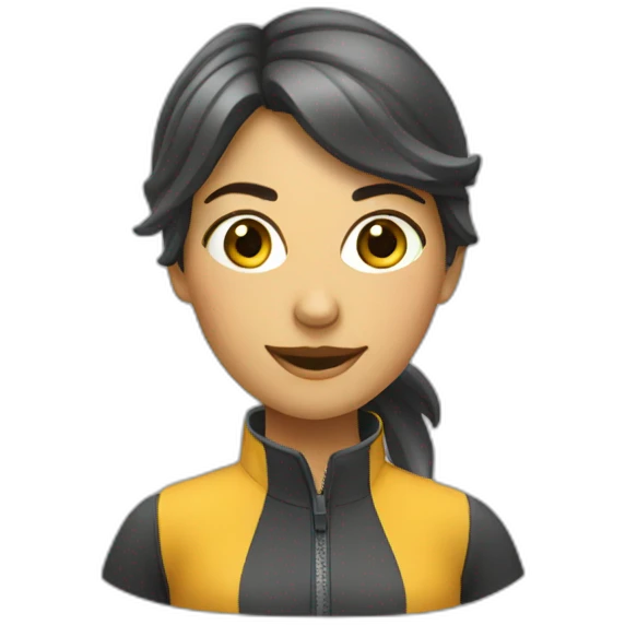 Femme à velo emoji