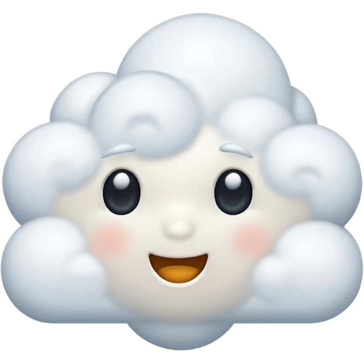 snowy cloud emoji