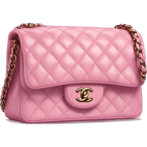 bolso rosa de chanel emoji