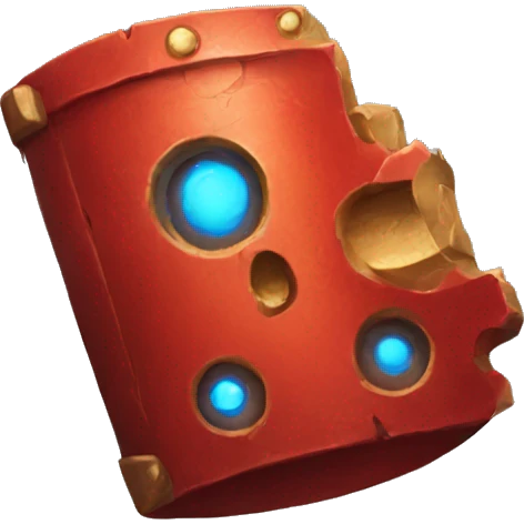 a red magical artifact emoji