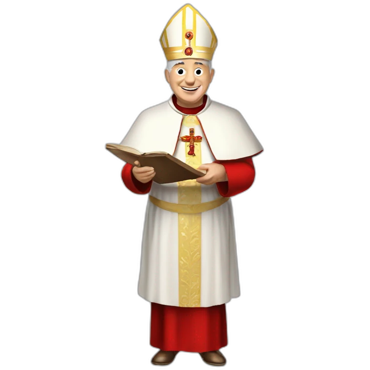 Le pape en short emoji