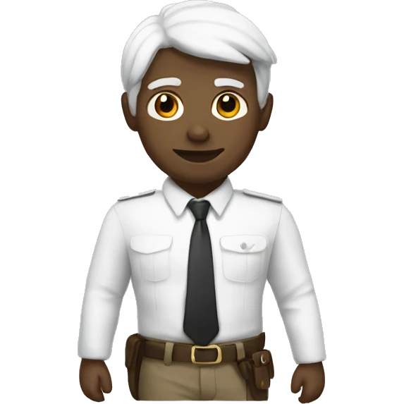 Mini white emoji