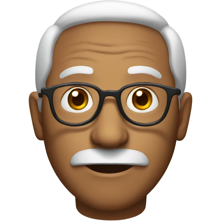 An old man with glasses emoji