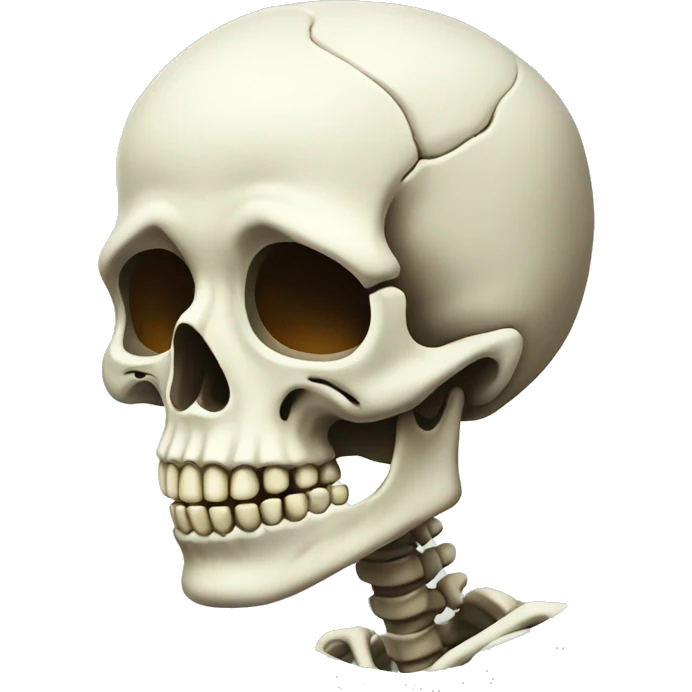 The skeleton appears emoji
