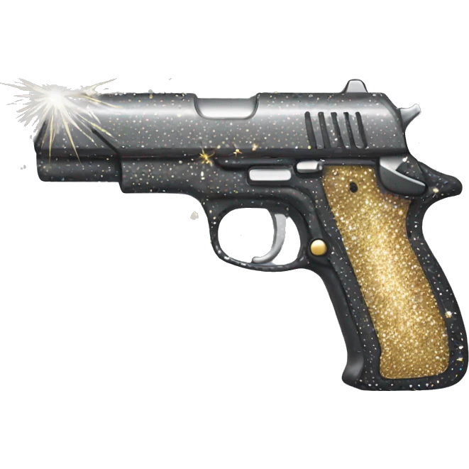 gun with sparkles emoji