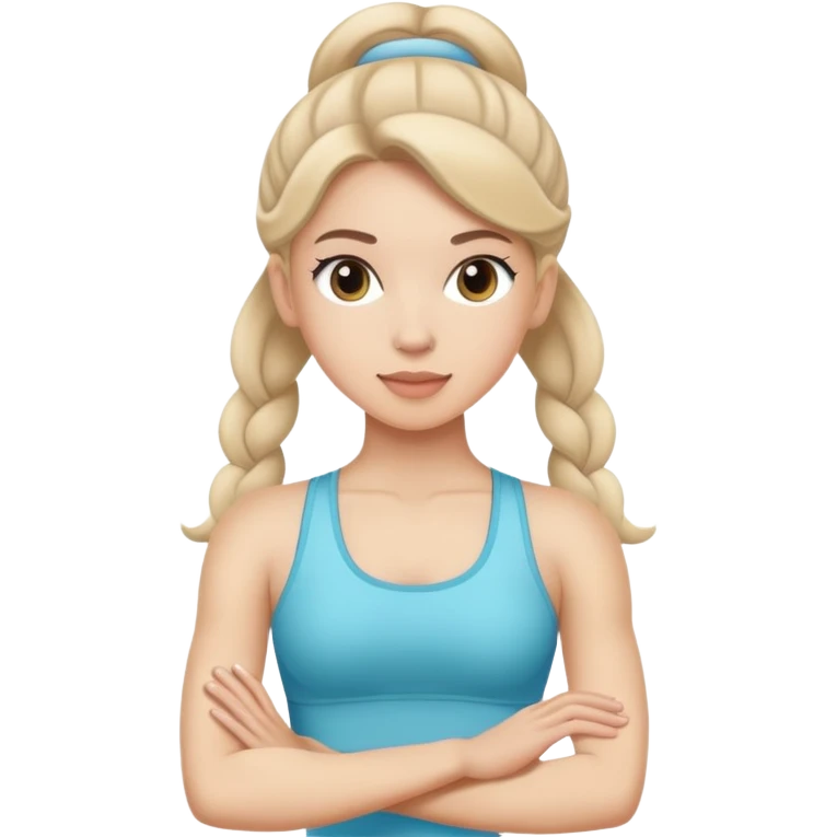 Pilates princess light skin  emoji