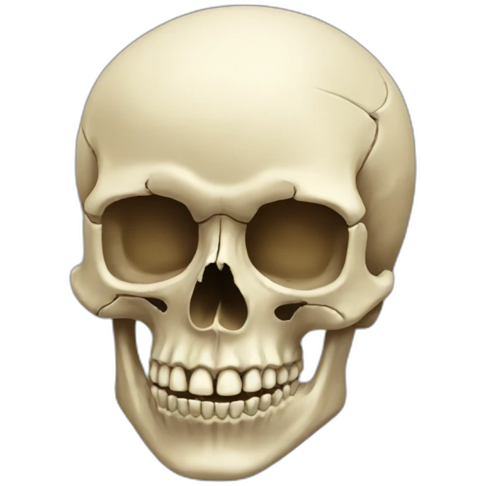 Human skull emoji