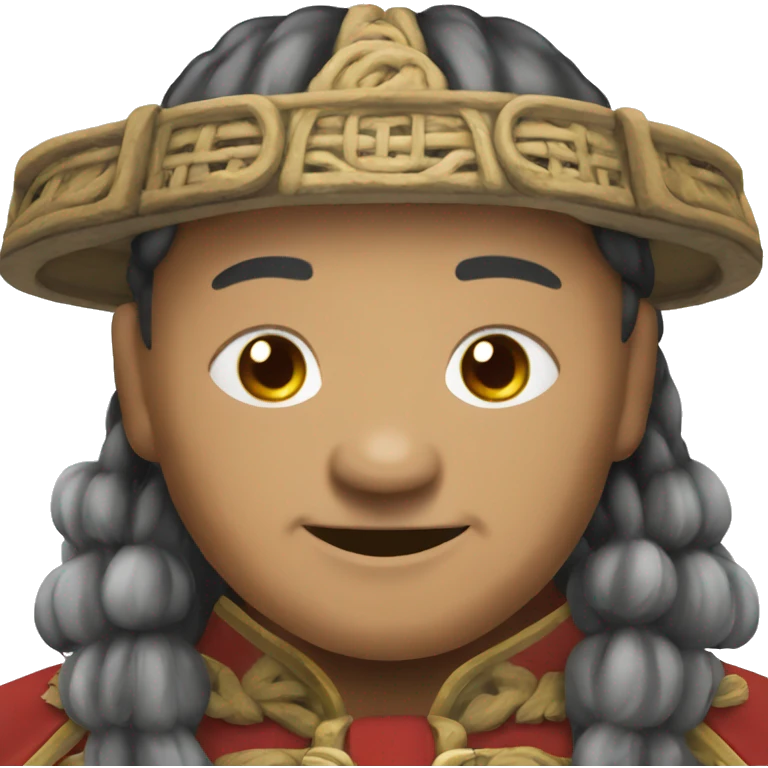 mongol chief smiling emoji