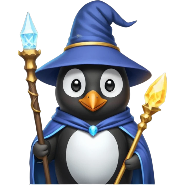Penguin Wizard emoji