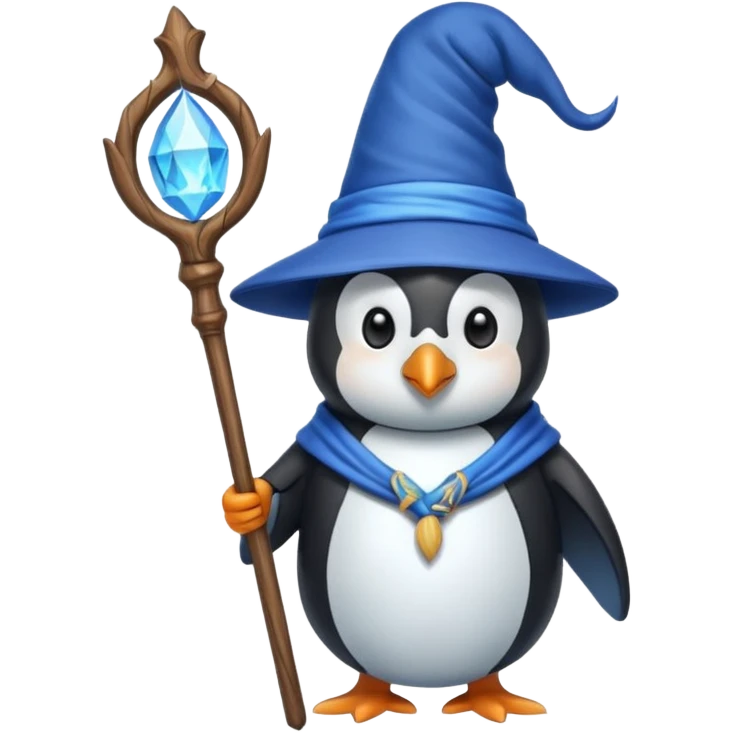 Penguin Wizard emoji
