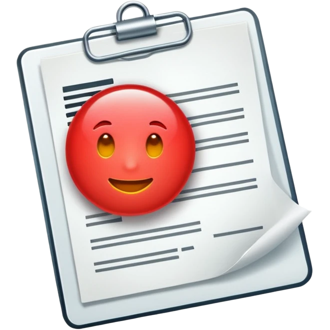 Document Verified RED emoji