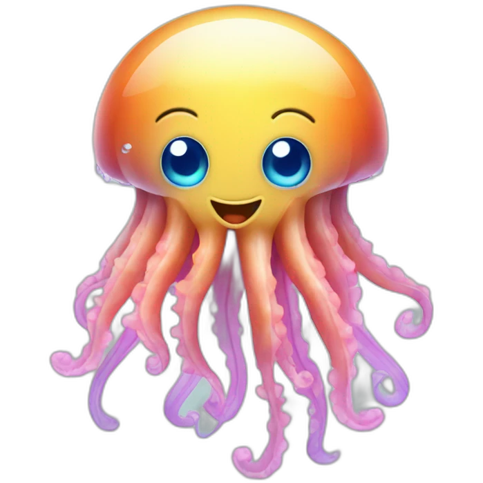  cheerful jellyfish emoji