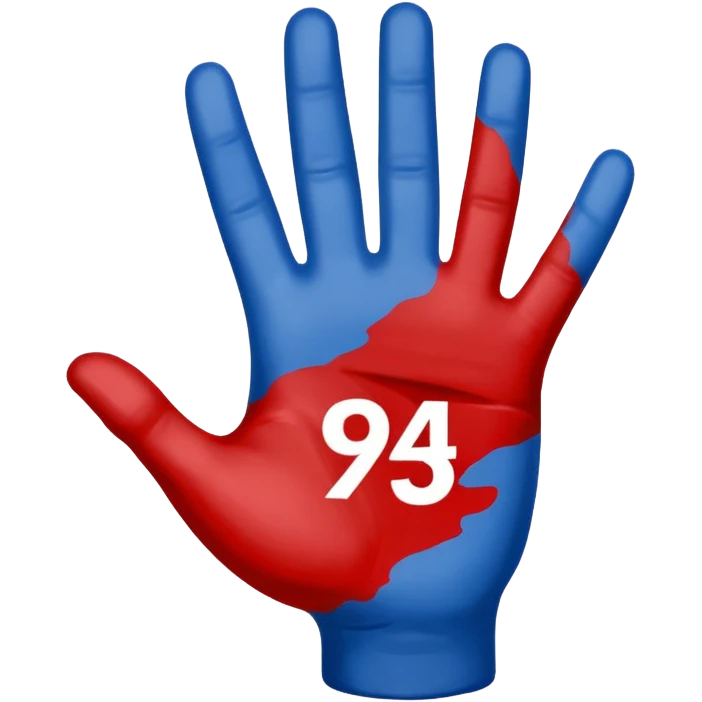 number onde hand  nfl blue (#00A3E0) and red (#F9423A) emoji