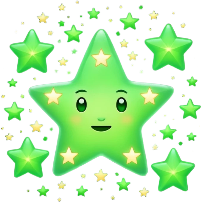 estrelas verds emoji